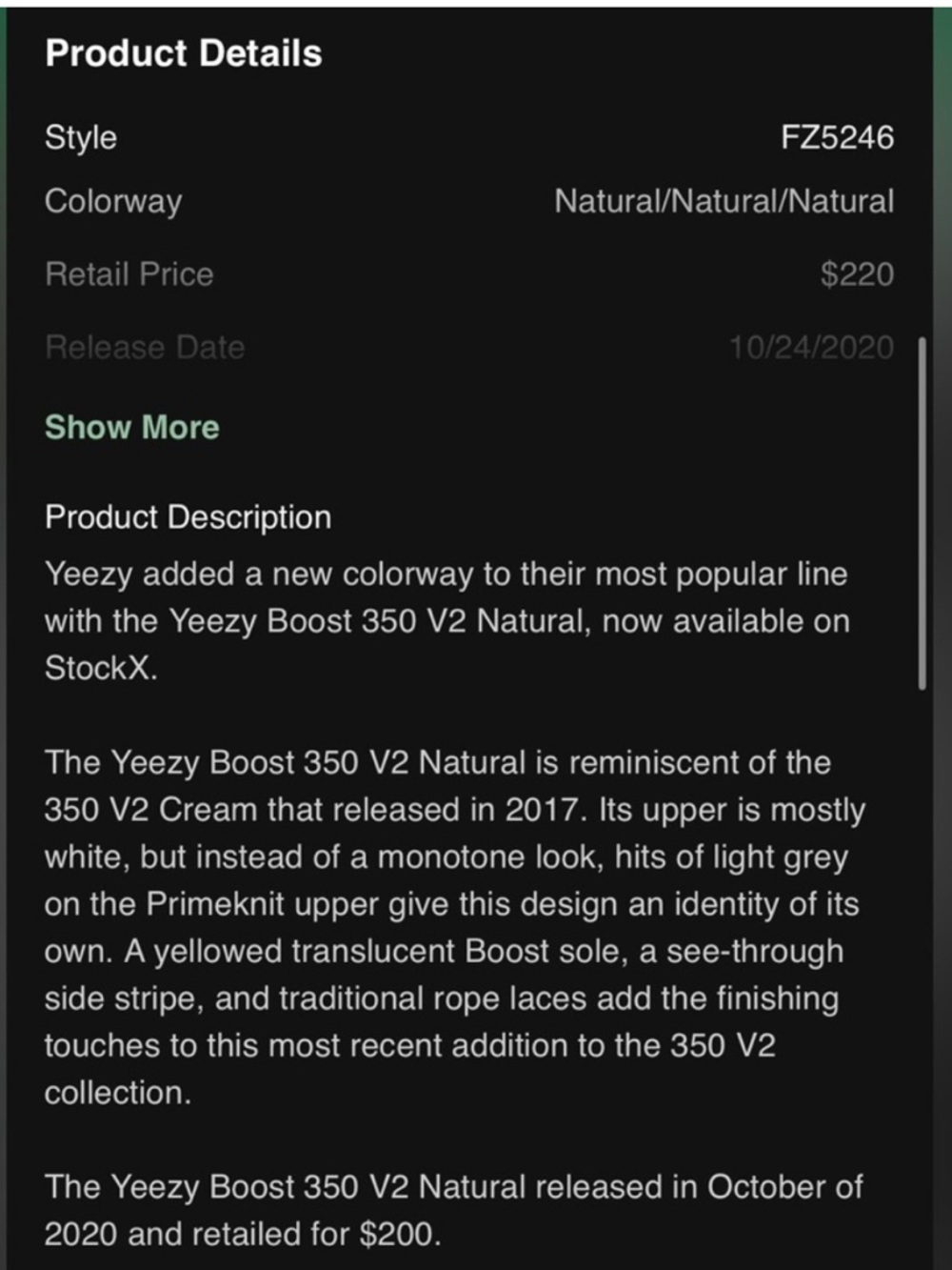 Yeezy boost 350 natural - Picture 8 of 8